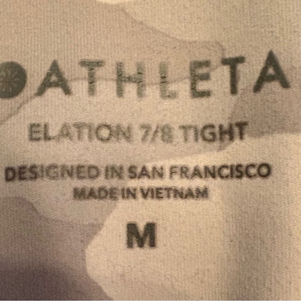 Athleta camo elation leggings. - Picture 4 of 5